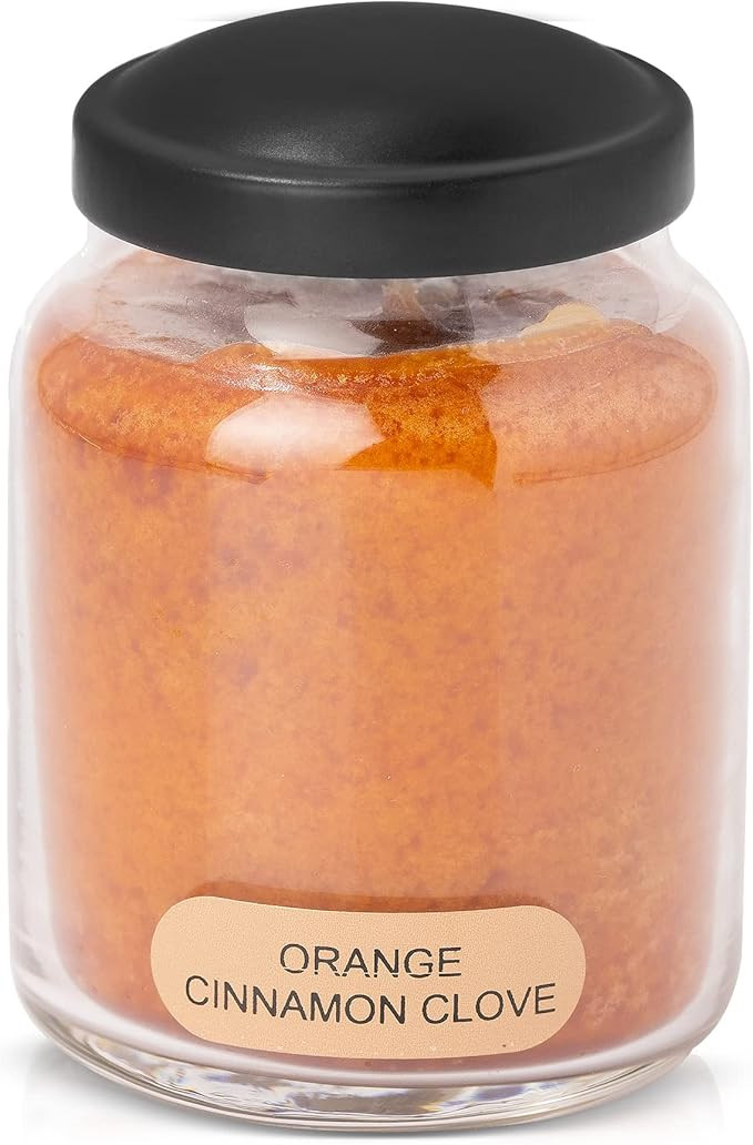 A Cheerful Giver - Orange Cinnamon Clove Baby Scented Glass Jar Candle (6oz) with Lid & True to L... | Amazon (US)