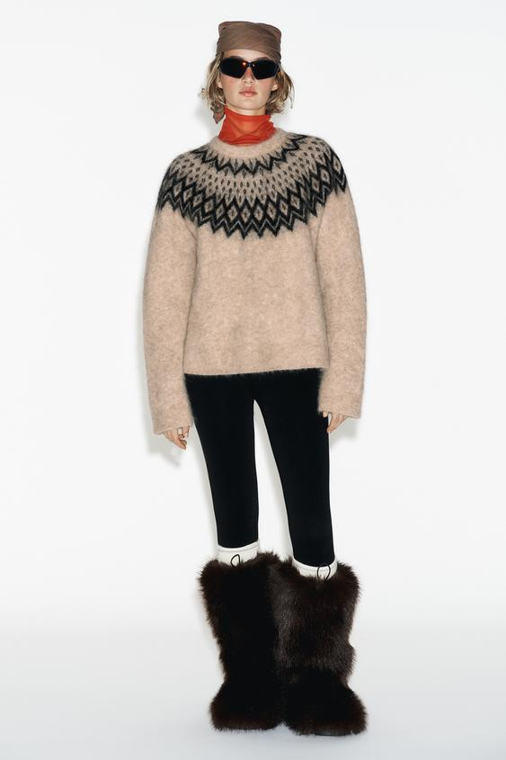 ALPACA JACQUARD JUMPER SKI COLLECTION | Zara US