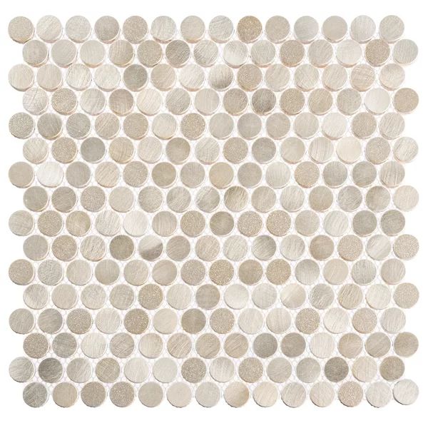 Orb 3/4" Metal Penny Round Mosaic Tile | Wayfair North America