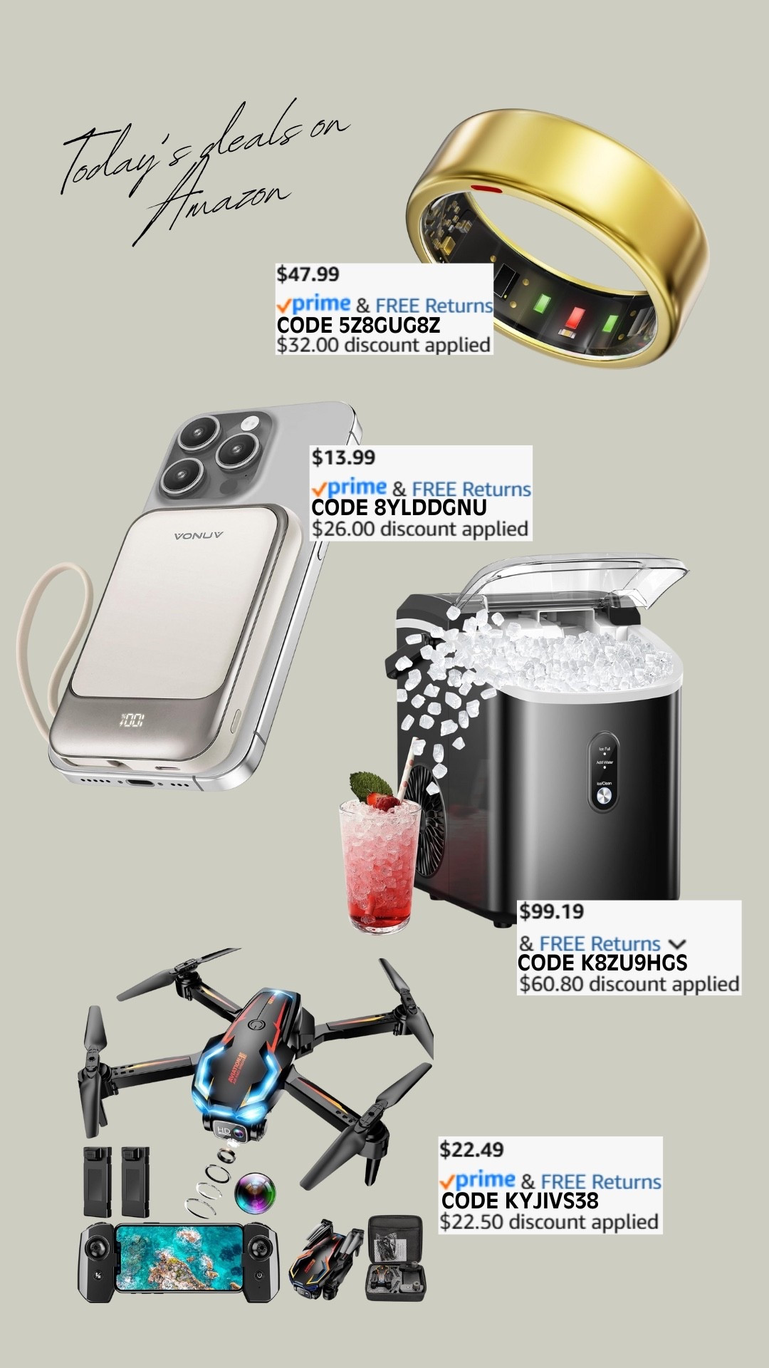 PROMO CODE DEALS ON AMAZON!

Promo codes are entered are on the check out screen where you select payment method. 

Codes & coupons only work for a limited time! If you get an error, it may have maxed the color/size you selected.. so try another one. Sometimes it helps to check out one item at a time! 

SCREENSHOT TO EASILY COPY/PASTE PROMO CODE AT CHECKOUT! 


#LTKSaleAlert