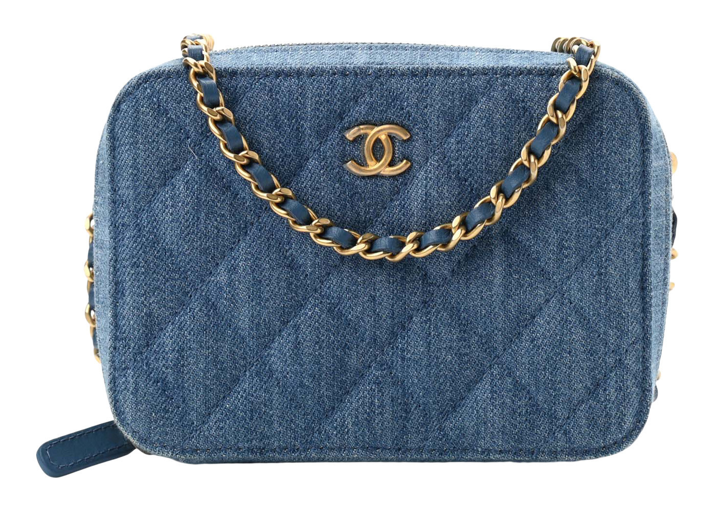 Women's Chanel Pearl Crush Denim Camera Bag in Blue (Ap2463/B07306/Ng353) | StockX