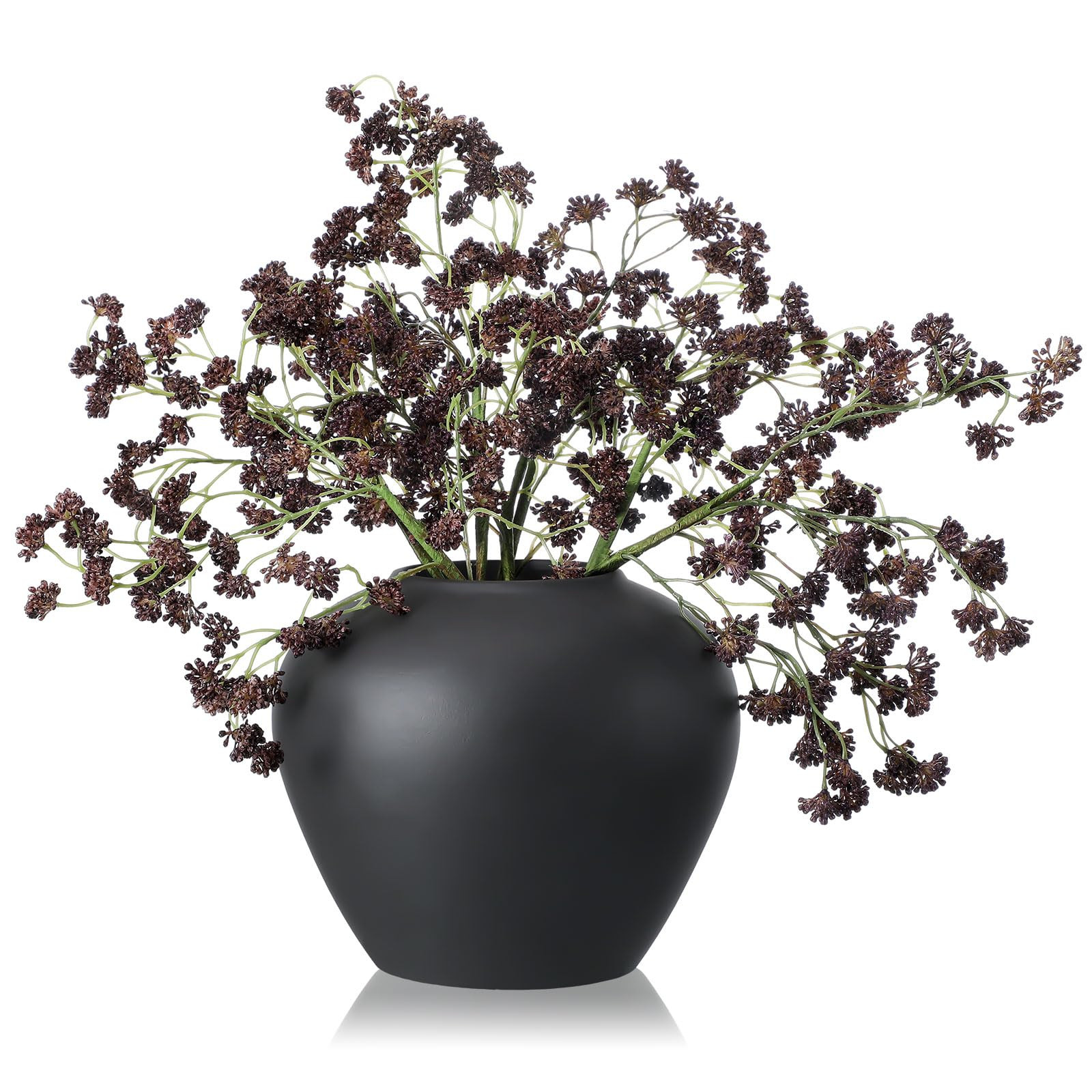 3 Pcs Fall Artificial Soft Plum Sedum Berry Stem Autumn Faux Berry Picks Branches Faux Spray for ... | Amazon (US)