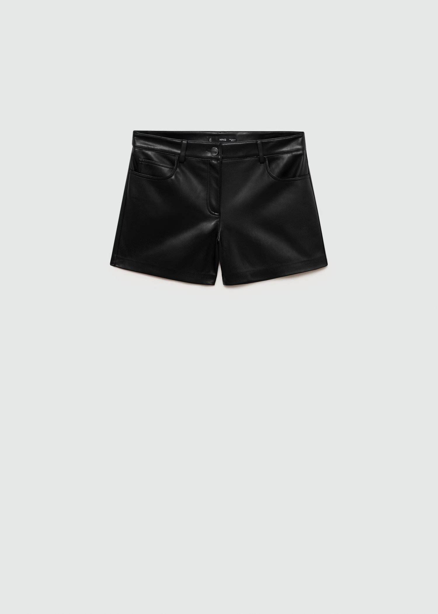 Leather-effect shorts - Women | MANGO United Kingdom | MANGO (UK)
