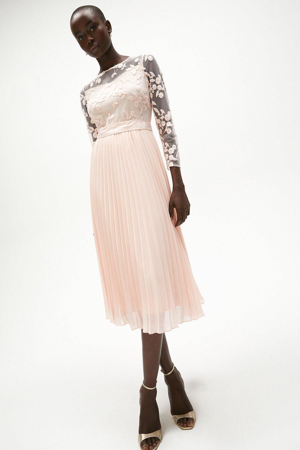 Embroidered Long Sleeve Midi Dress | Coast UK & IE