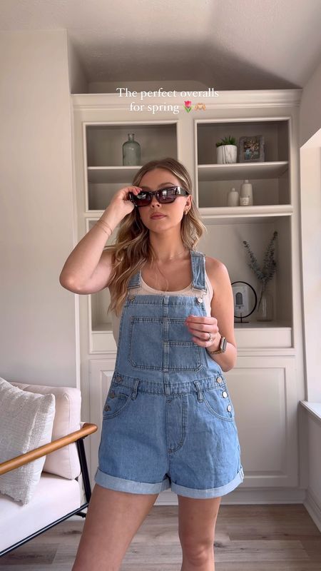 Overalls outfit for spring! Also nursing friendly :) I’m wearing a size S in tank and overalls, and dad sandals are tts.

#LTKSeasonal #LTKVideo #LTKstyletip