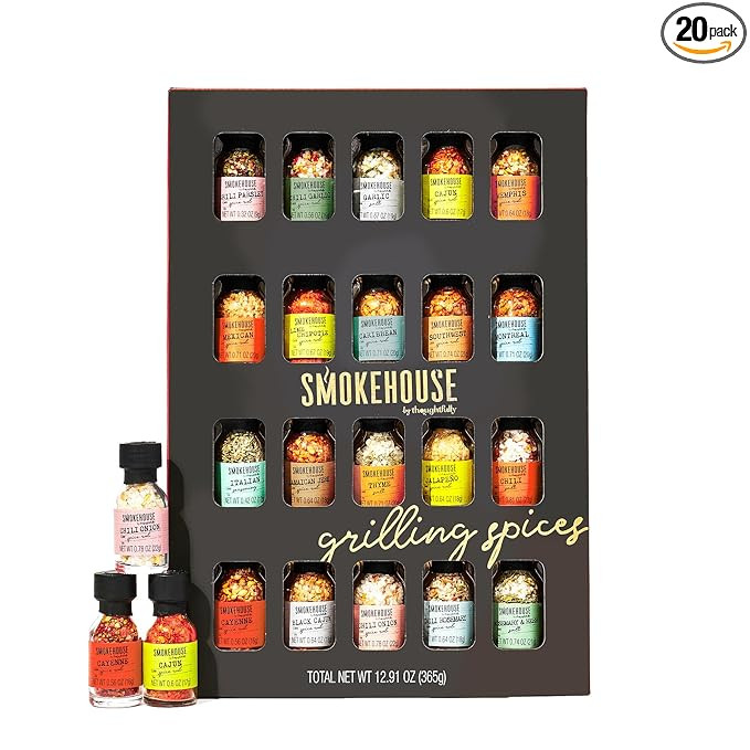Grilling Spice Set Gift, 20 Mini BBQ Rubs & Seasonings Variety Pack, Grill Seasoning Sampler for ... | Amazon (US)