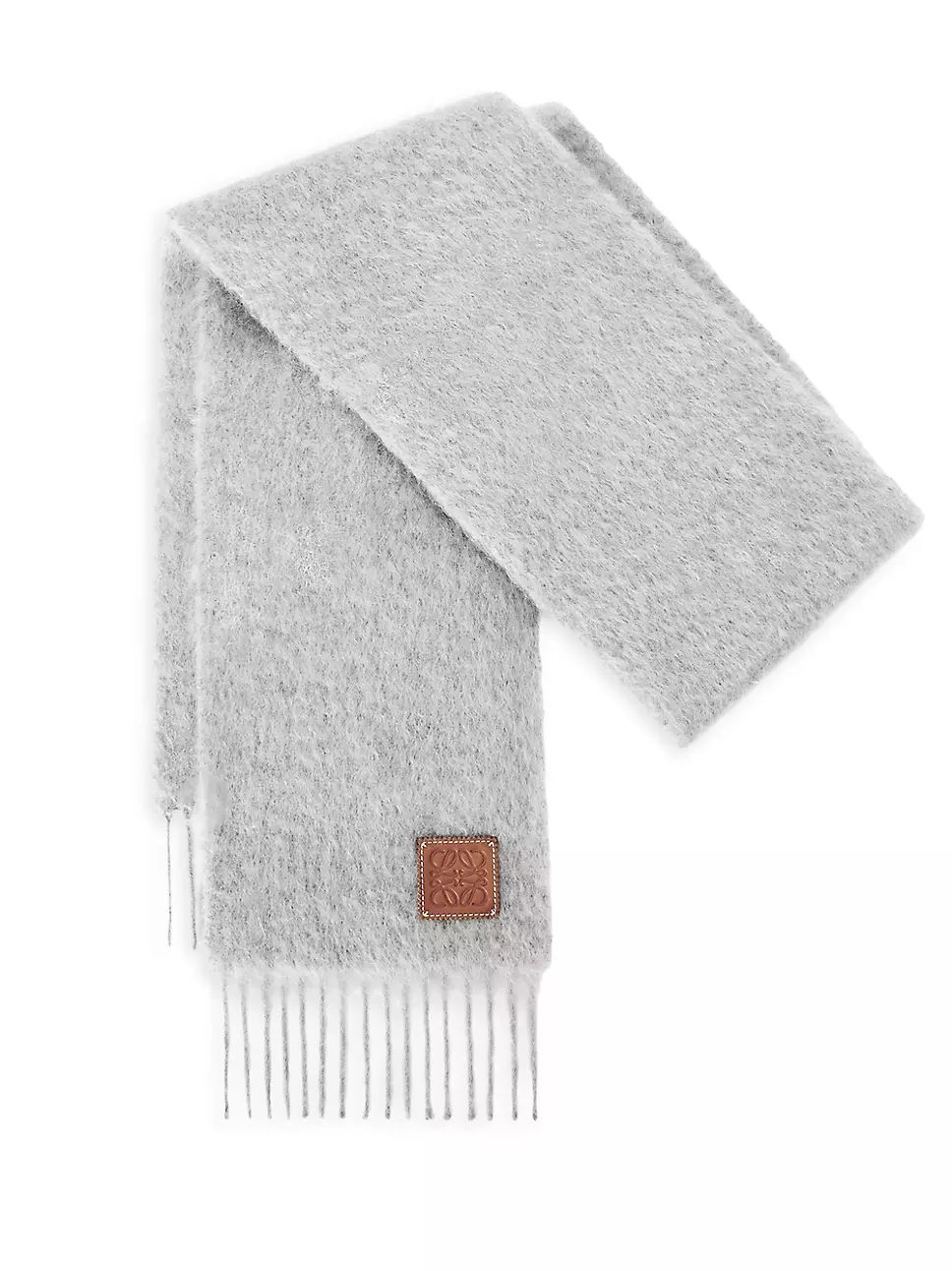 Wool-Mohair Logo Patch Scarf | Saks Fifth Avenue