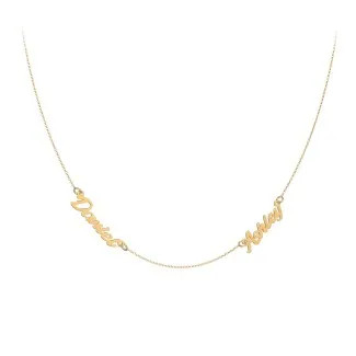 Dainty Personalized Two Name Necklace | Jewlr