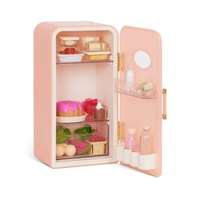 Our Generation Perfectly Fresh Mini Fridge & Play Food Accessory Set for 18" Dolls | Target