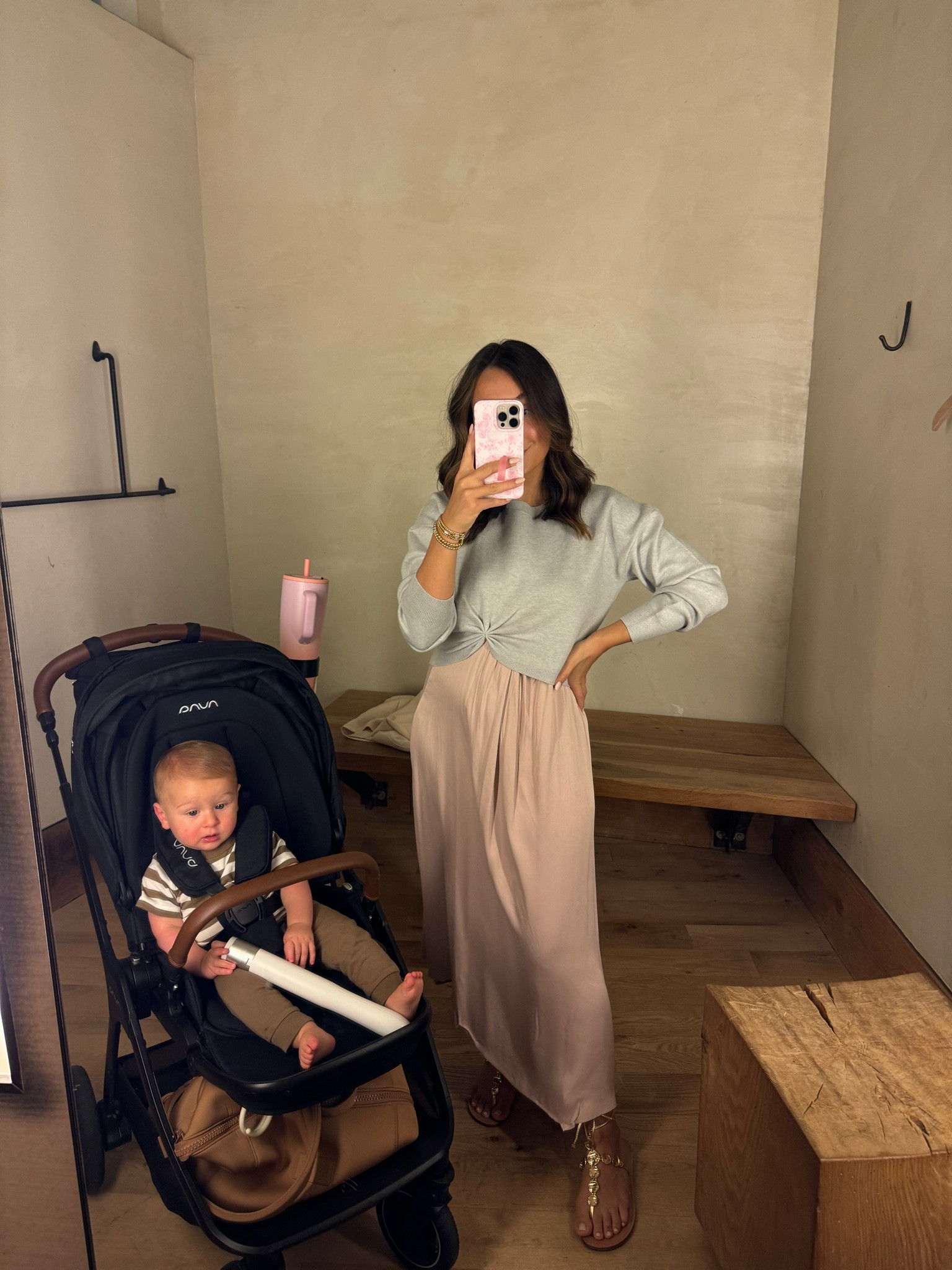 I love this dress sweater set so much! I’m wearing a size small  