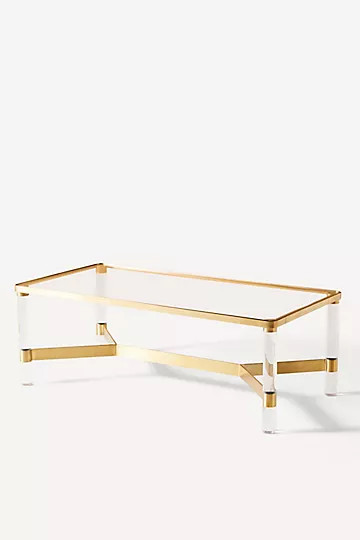 Oscarine Lucite Rectangular Coffee Table | Anthropologie (US)