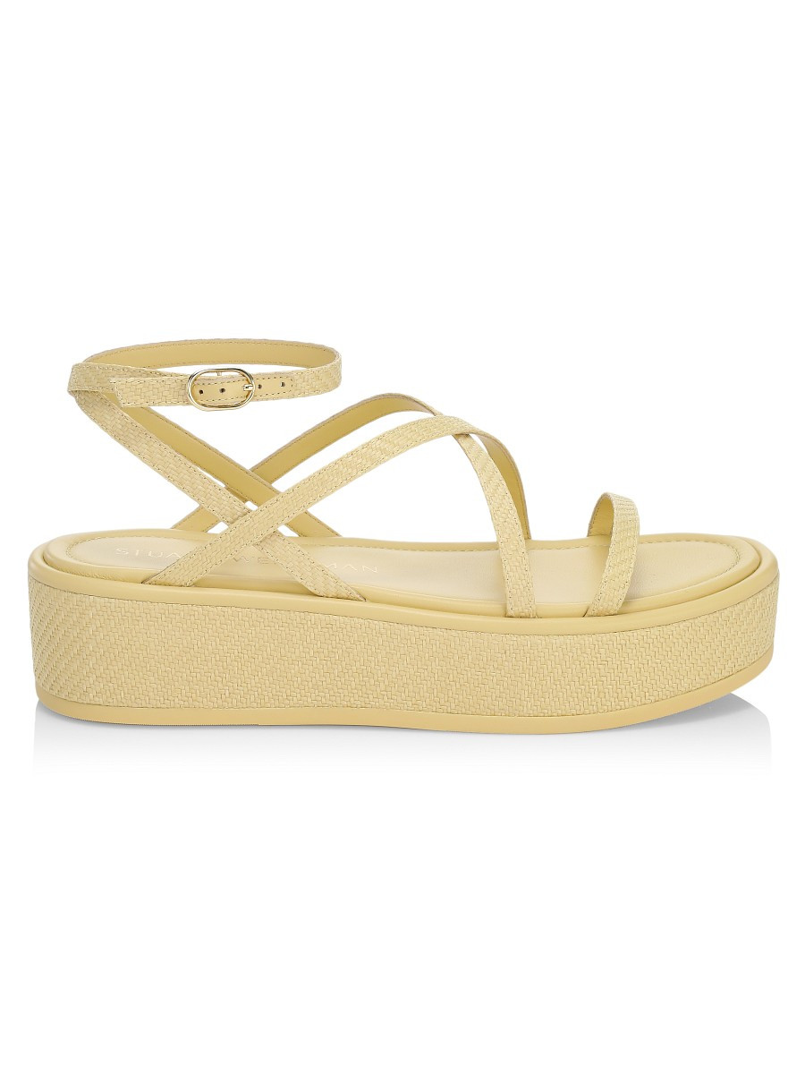 Stuart Weitzman Women's Summerlift Flatform Sandals - Wheat - Size 6 | Saks Fifth Avenue OFF 5TH
