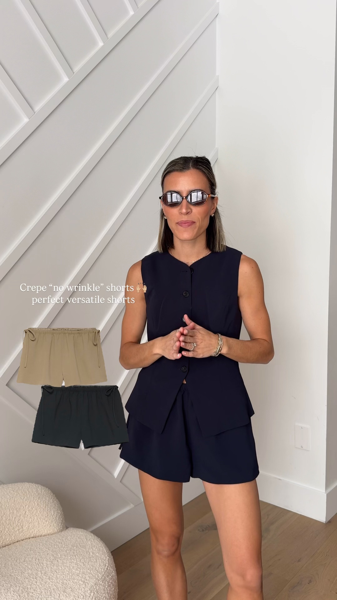 Size small crepe shorts and vest 

#LTKgrwm