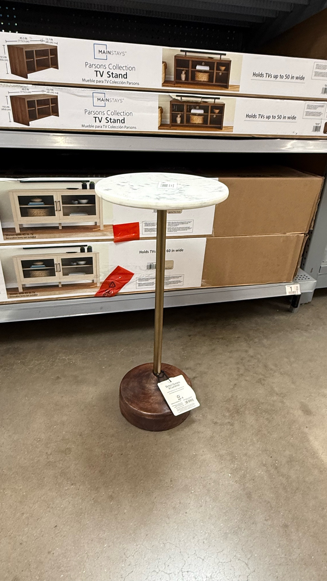 This drink table is the perfect blend of classic modern styles with all of the right textures, tones and visual elements! stone + brass + wood = 💯!I actually can’t believe the price tag, quality and place I found it at! Did I just become a Walmart shopper? #peopleofwalmart #walmart #home #interiors #livingroom #walmarthome #swoonworthy #homegoods #homeinteriors #classicmodern #wood #brass #marble #stone #drinktable #homestyling 

#LTKFindsUnder100 #LTKHome #LTKFindsUnder50