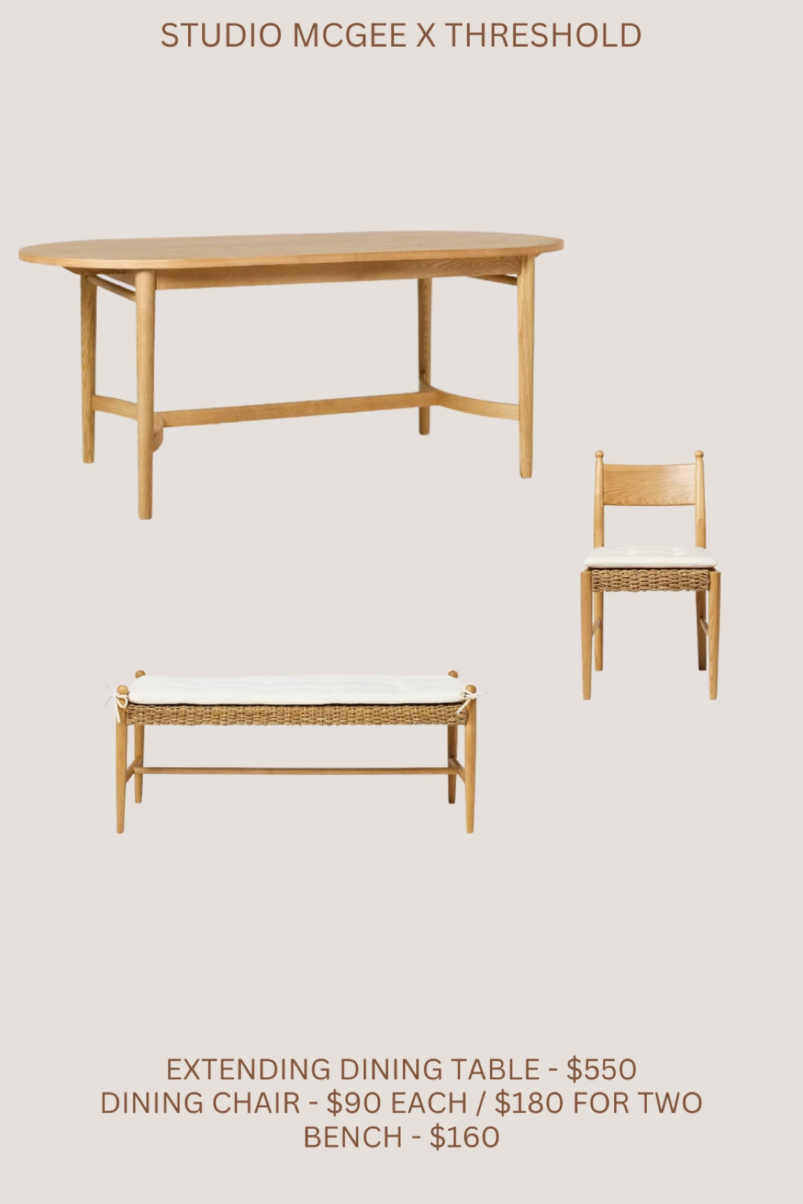 Gorgeous new dining set! Extending dining table, stunning ball accent chairs, and a bench! These pieces would also be stunning on own or paired with other items (especially bench in other parts of home) / don’t have to be paired together! 😍 

#LTKSaleAlert #LTKStyleTip #LTKHome