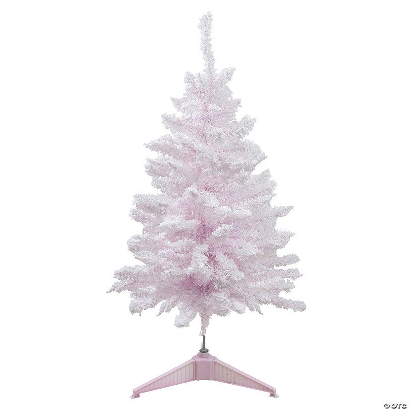 Northlight 3' Flocked Madeline Pink Spruce Artificial Christmas Tree - Unlit | Oriental Trading Company