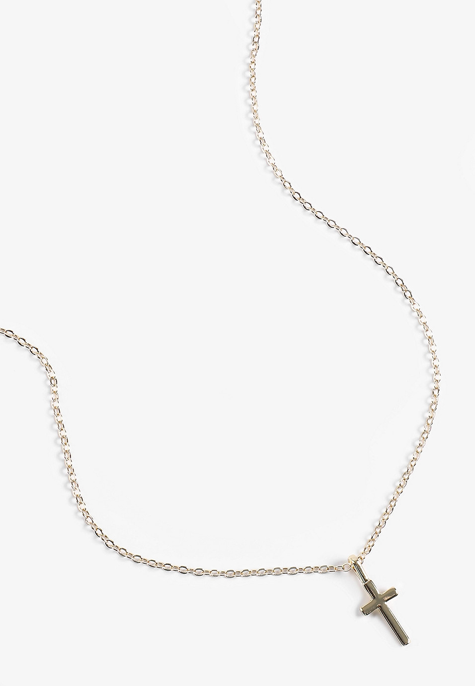 14k Gold Plated Cross Necklace | Maurices