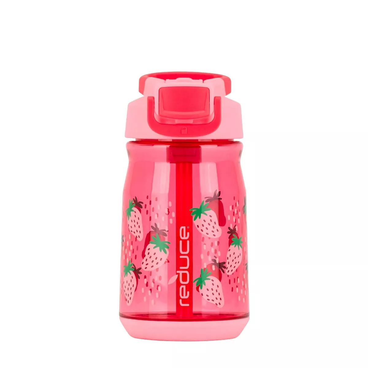 Reduce 14oz Plastic Hydrate Tritan Kids Water Bottle with Straw Lid Berry Sweet | Target