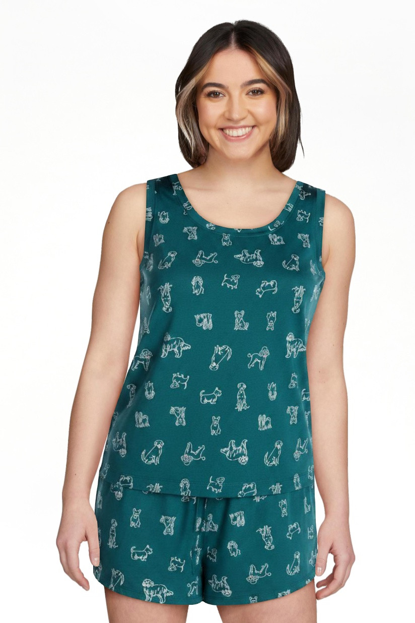 Joyspun Women's Tank Top and Shorts Pajama Set, 2-Piece, Sizes XS-3X | Walmart (US)