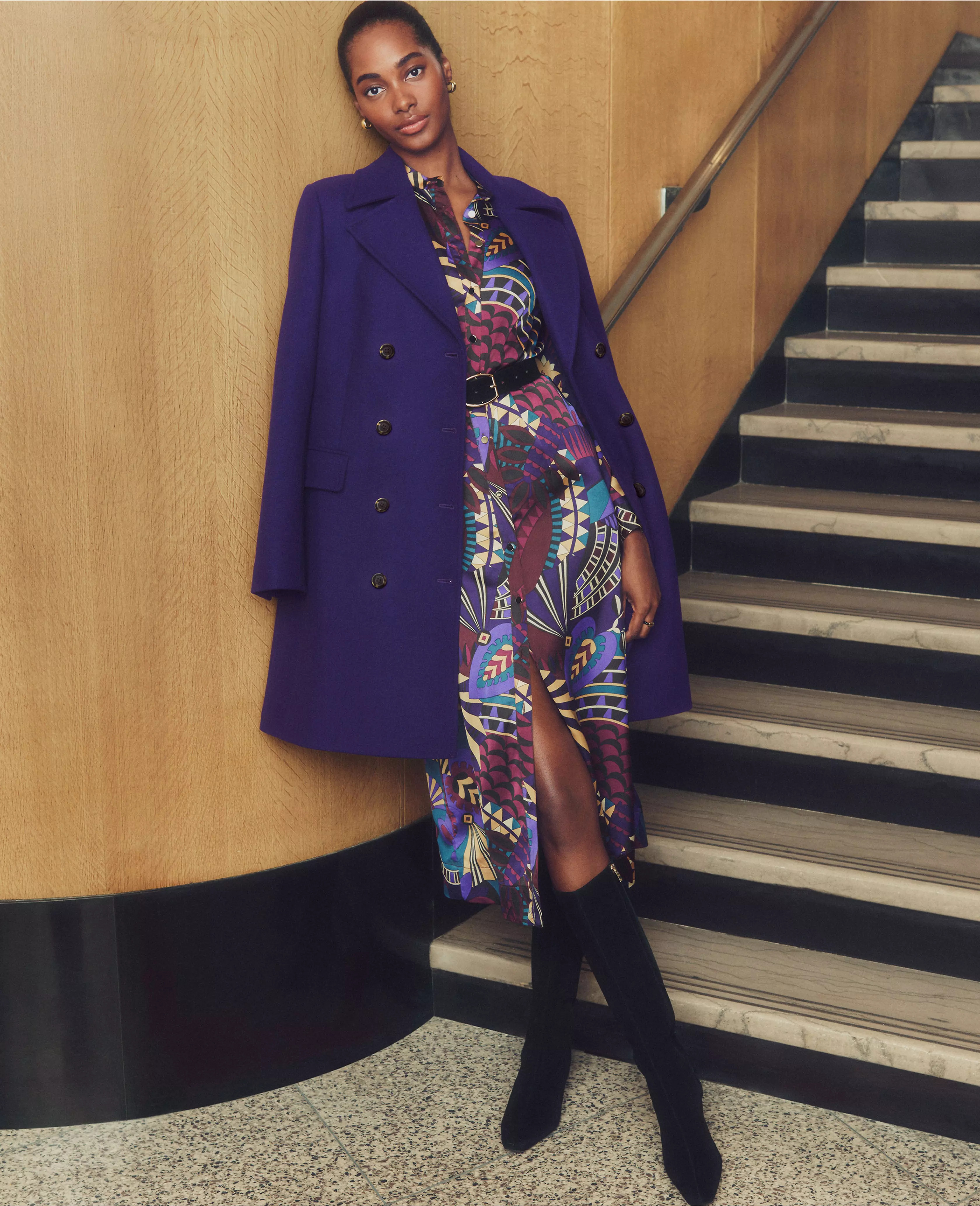 Petite Botanical Midi Shirtdress | Ann Taylor