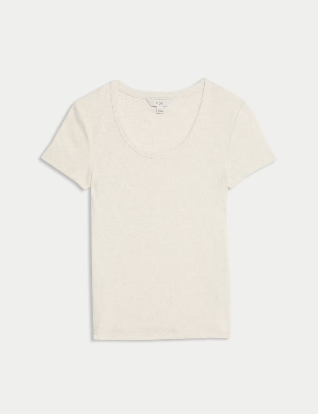 Cotton Rich Scoop Neck T-Shirt | Marks & Spencer (UK)