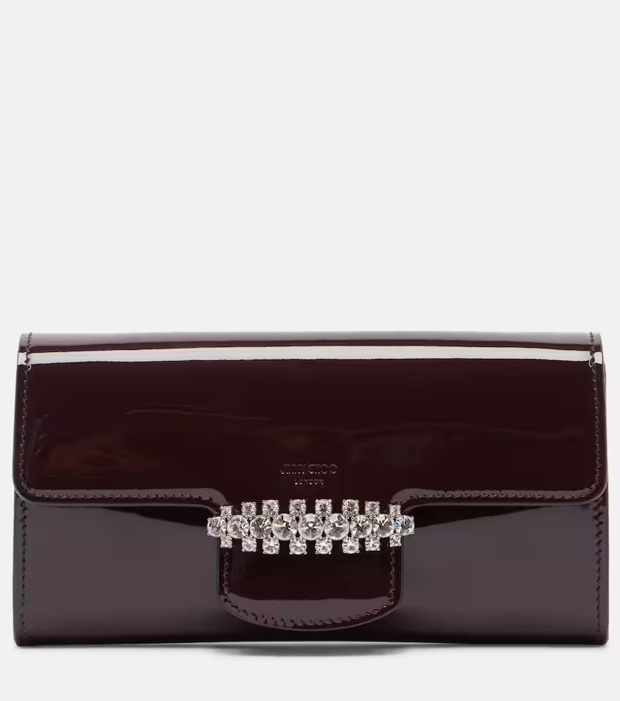 Jimmy Choo Bing patent leather wallet on chain | Mytheresa (US/CA)