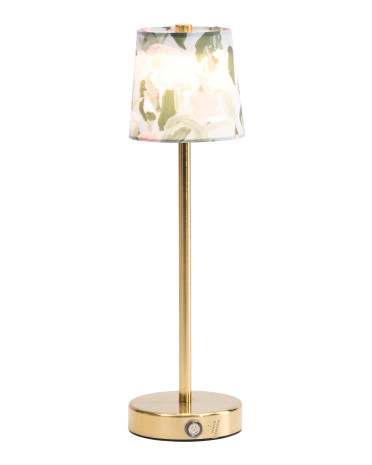 Floral Printed Lampshade Led Touch Lamp | TJ Maxx