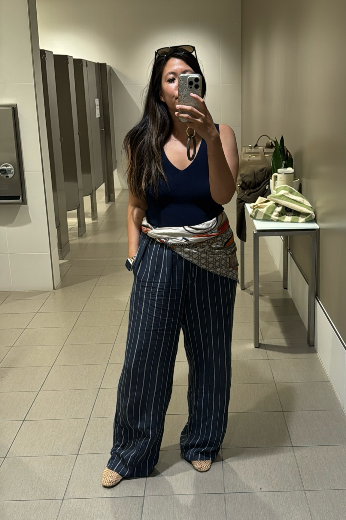 navy and blue with a scarf 

OUT

#LTKWorkwear #LTKSeasonal