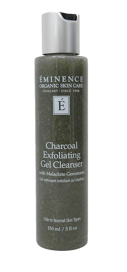 ÉMINENCE Charcoal Exfoliating Gel Cleanser, Unscented, 5 Oz | Amazon (US)