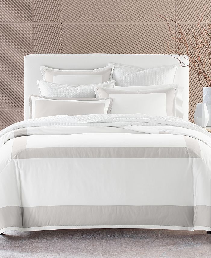 Hotel Collection Colorblock Supima Cotton Duvet Cover, King, Created for Macy's & Reviews - Duvet... | Macys (US)