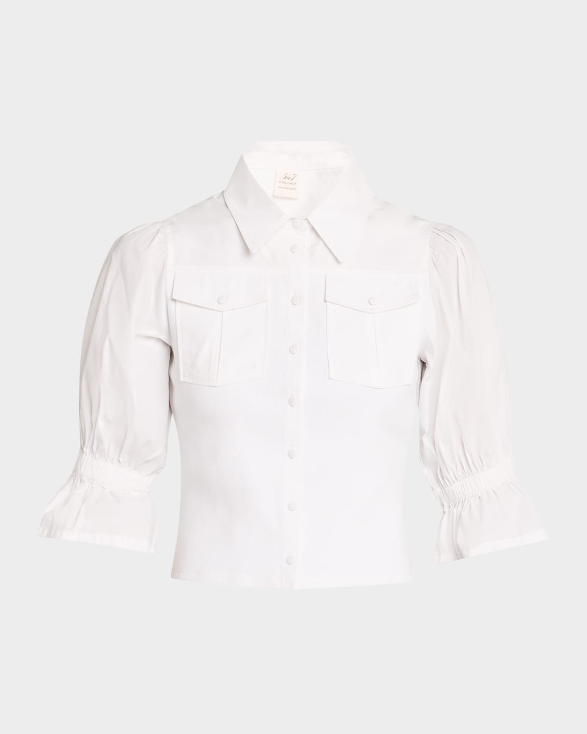 Lyric Puff-Sleeve Top | Neiman Marcus