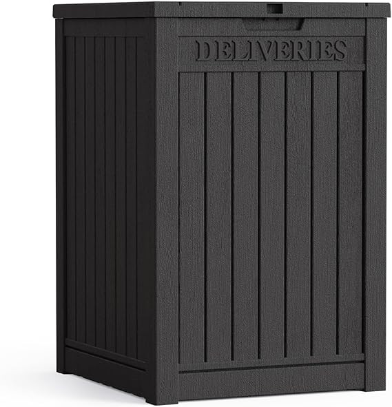 DRATO 48 Gallon Package Delivery Box, Large Lockable Storage Box, Double-Wall Resin Outdoor Packa... | Amazon (US)