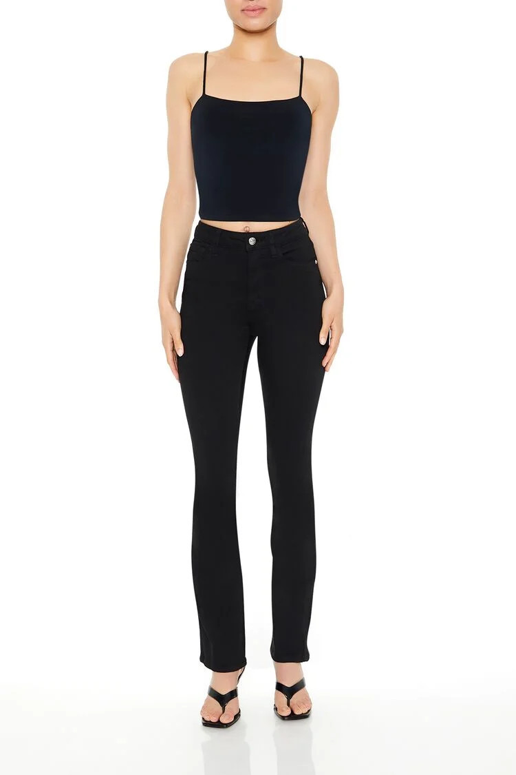 Women's High-Rise Bootcut Jeans in Black, 26 | Forever 21