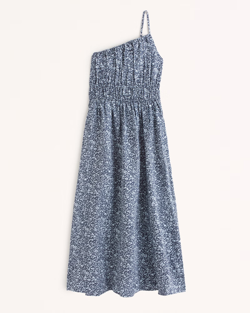 One-Shoulder Easy Waist Maxi Dress | Abercrombie & Fitch (US)
