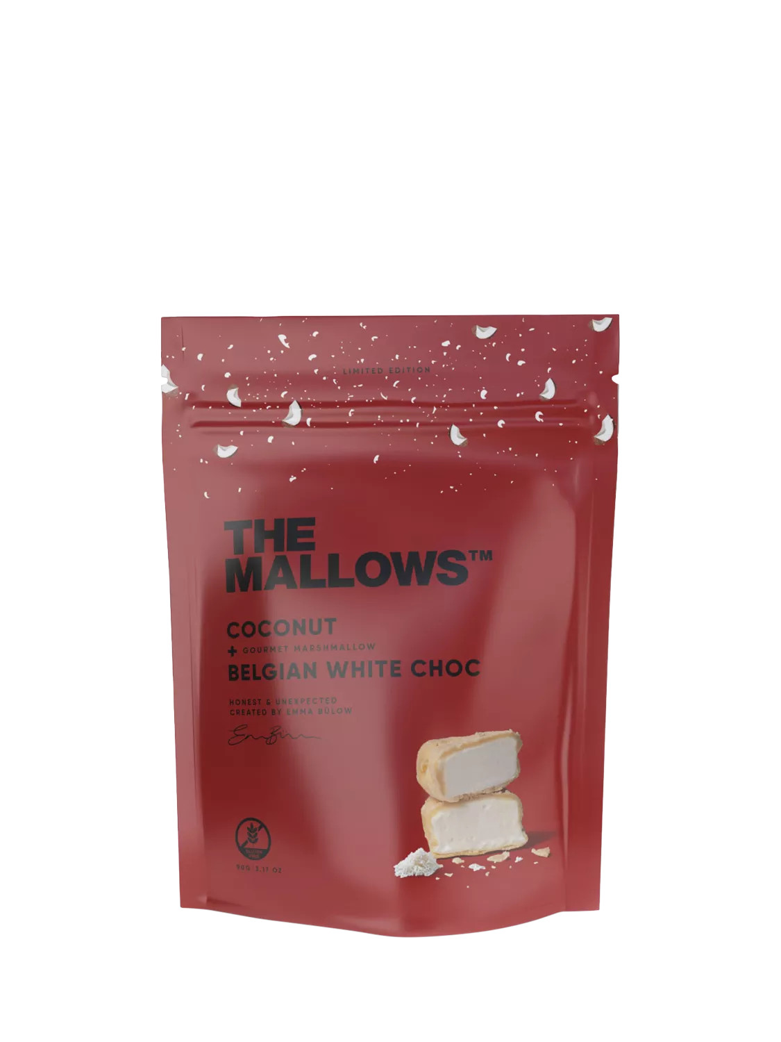 The Mallows Coconut & White Chocolate Mallows, 90g | John Lewis (UK)