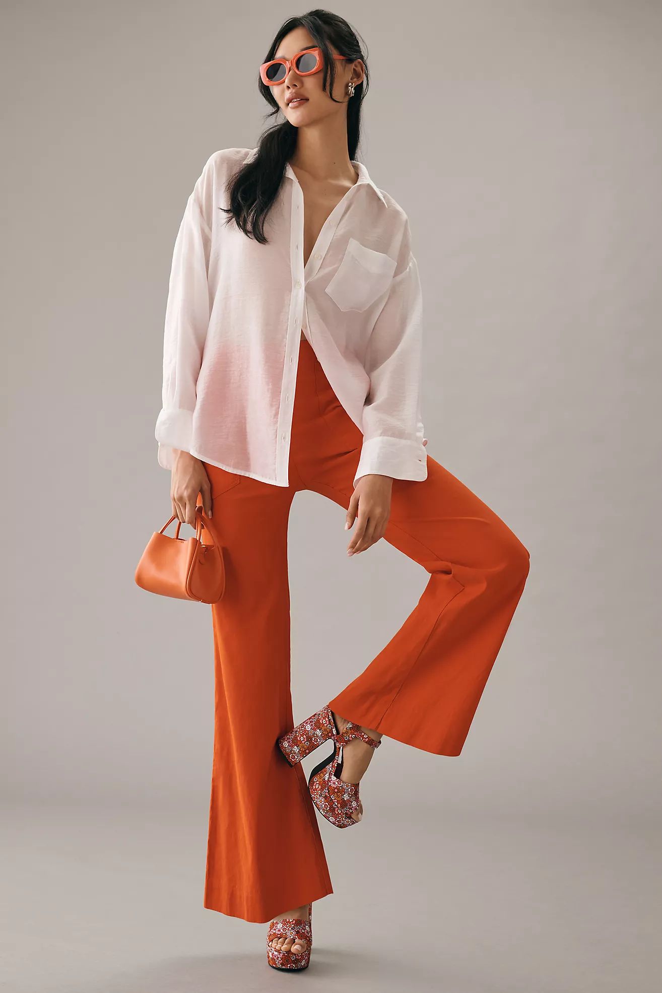 The Naomi Wide-Leg Flare Pants | Anthropologie (US)