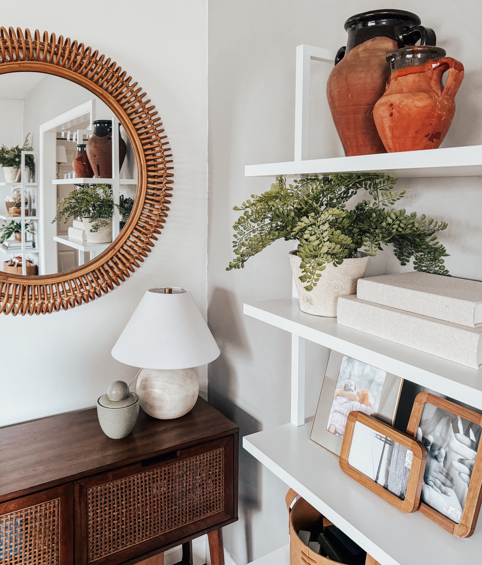 Spring shelf styling…but make it moody! These wall mounted ladder shelves are one of my favorite pieces to decorate for seasons and holidays, and they are currently included in the Amazon Spring Sale! #spring #amazon #homedecor #shelfstyling #shelfdecor #LtKHome

#LTKsalealert #LTKSeasonal #LTKhome