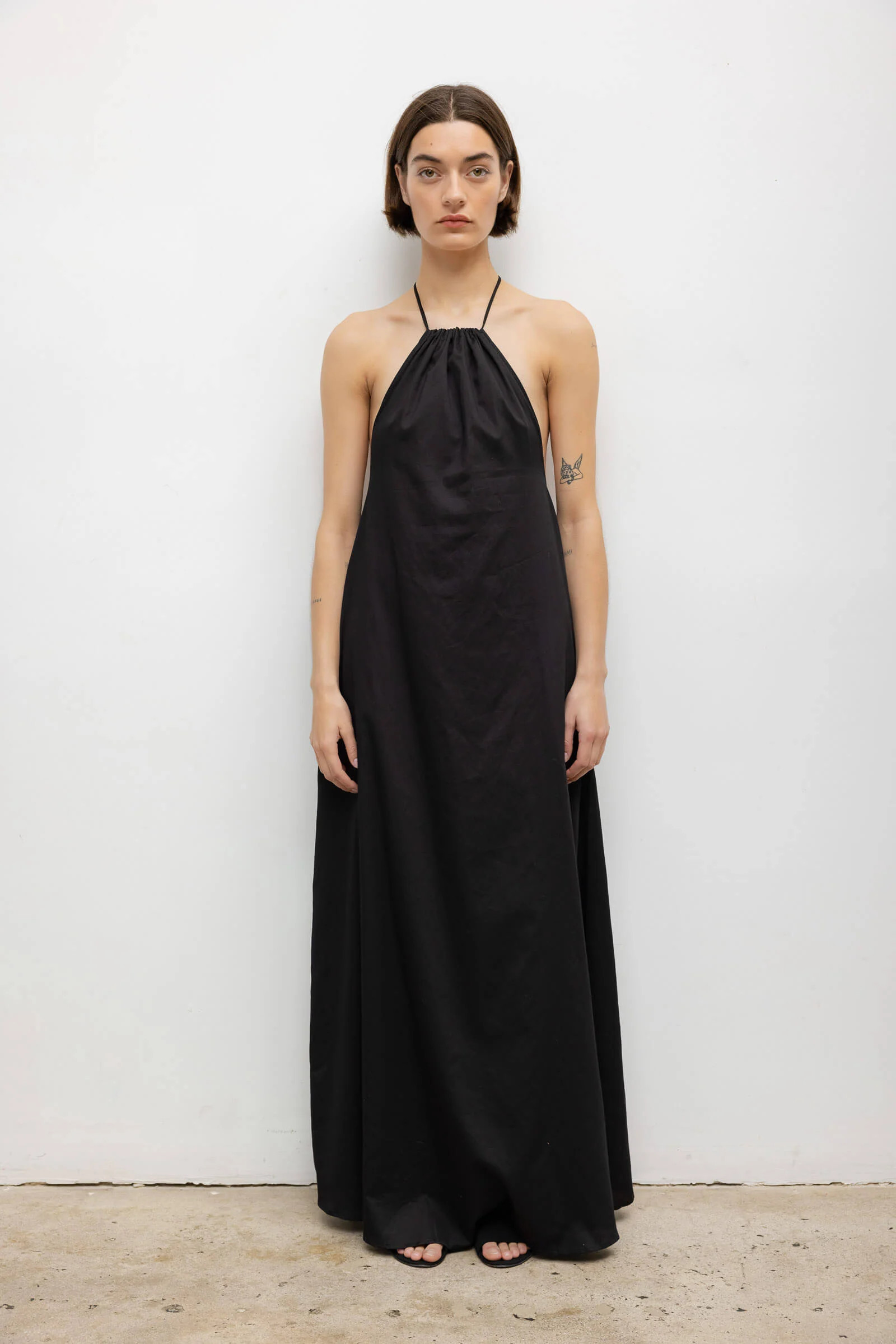 Yoko Halter Maxi Dress Black / L | LESET