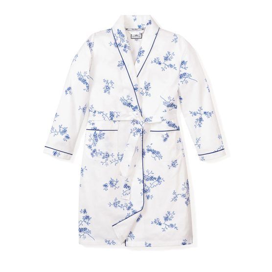 Petite Plume Toddler/Big Kid Indigo Floral Robe | The Tot