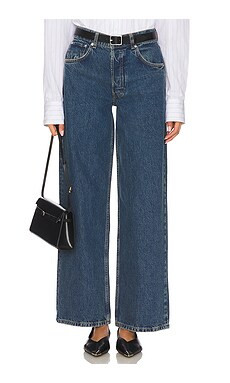 ANINE BING Manon Jeans in Sea Blue from Revolve.com | Revolve Clothing (Global)