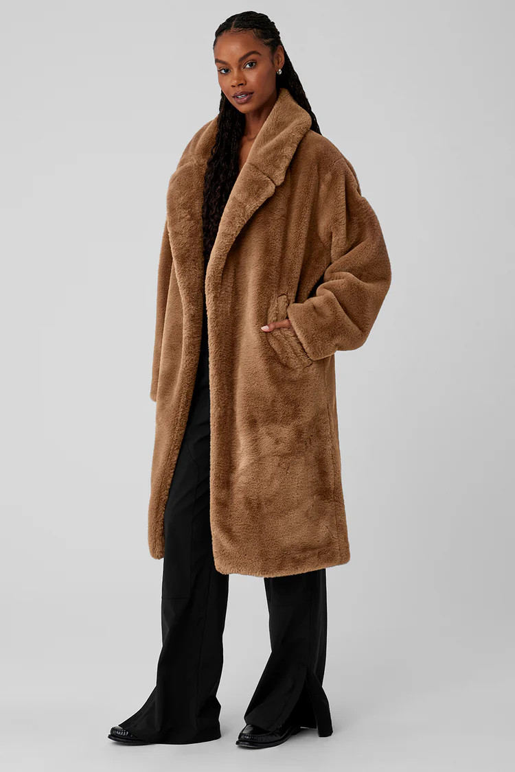 Oversized Faux Fur Trench | Alo Yoga (US)
