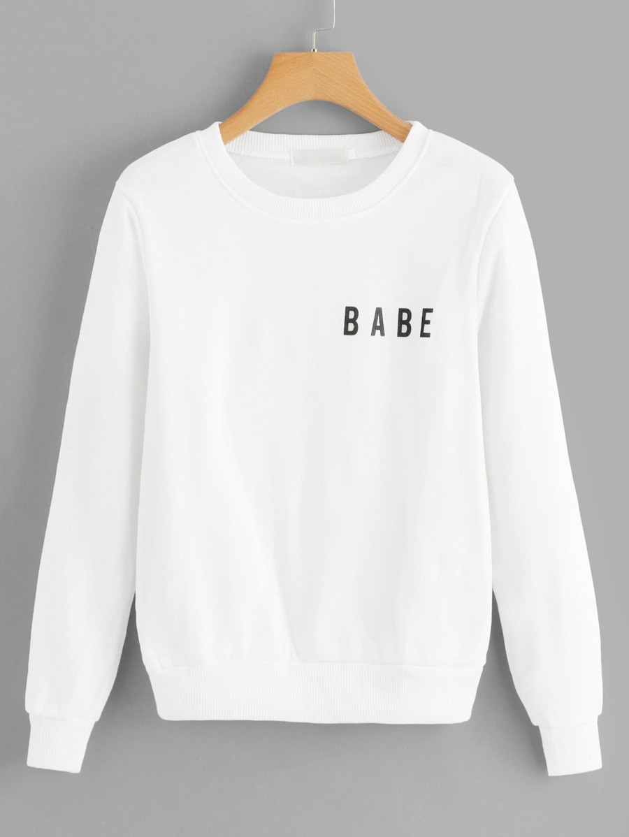 Letter Print Sweatshirt | SHEIN