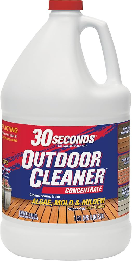 30 SECONDS Mold & Mildew Cleaner & Stain Remover Concentrate | 1 Gallon | Amazon (US)