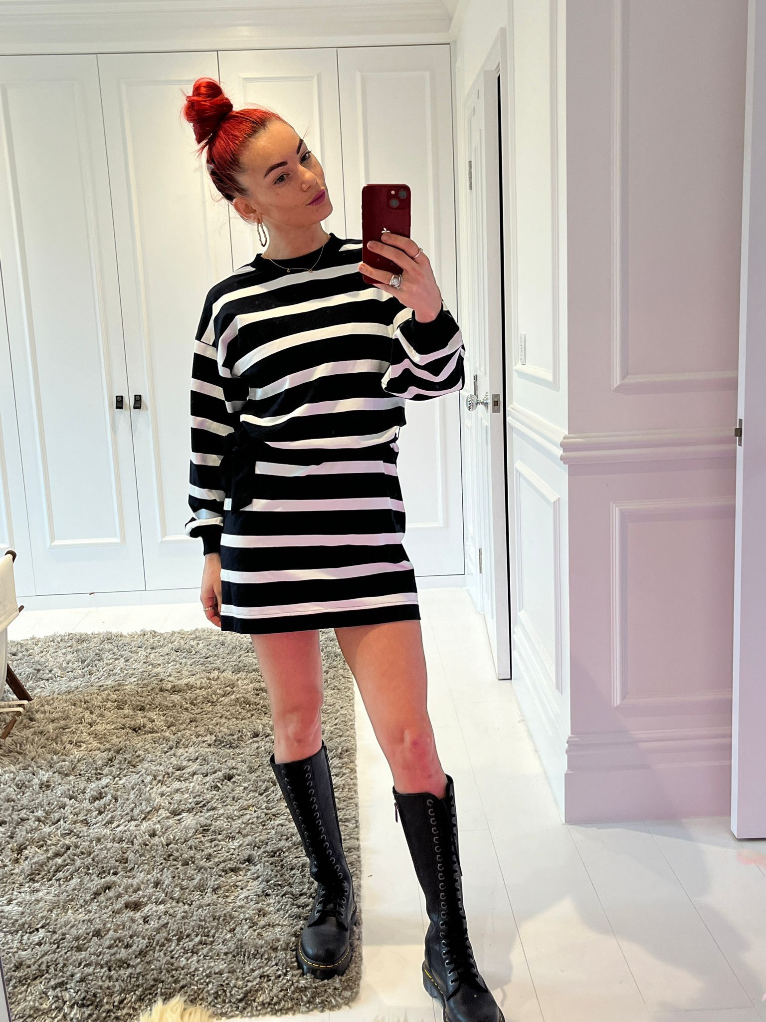 Striped mini dress, black combat boots

#LTKeurope #LTKstyletip #LTKSeasonal