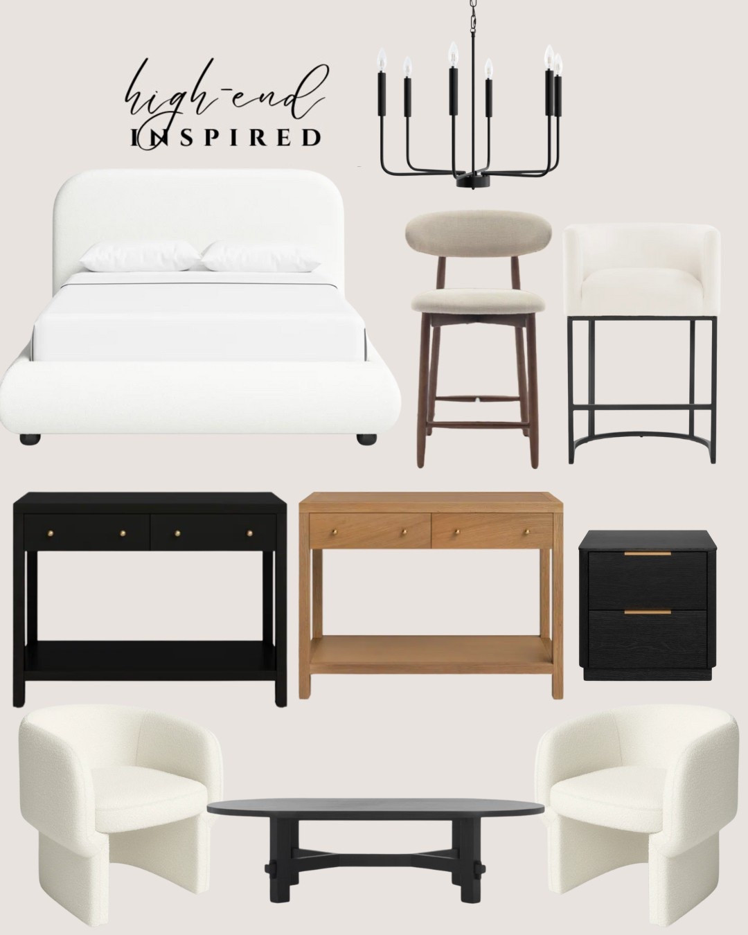 Modern furniture. Transitional furniture . Trending. Best sellers. Viral. Bed. Chandelier. Accent chair. Console table. Nightstand. Accent chair. Coffee table  

#LTKHome #LTKSeasonal