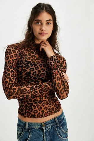 Charlie Printed Mesh Top | Free People (Global - UK&FR Excluded)