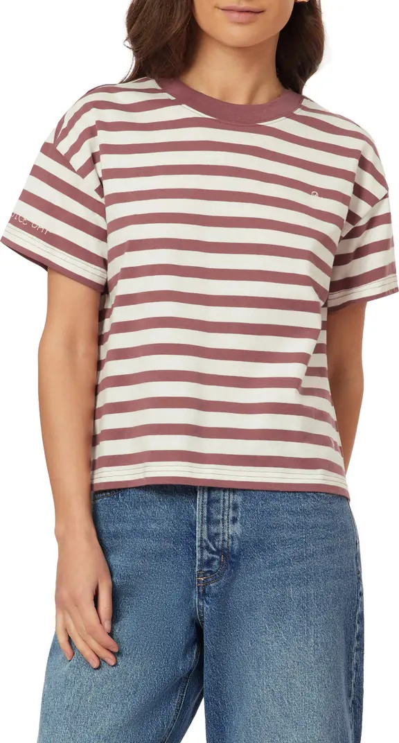 Boxy Yarn Dye Stripe T-Shirt | Nordstrom Rack