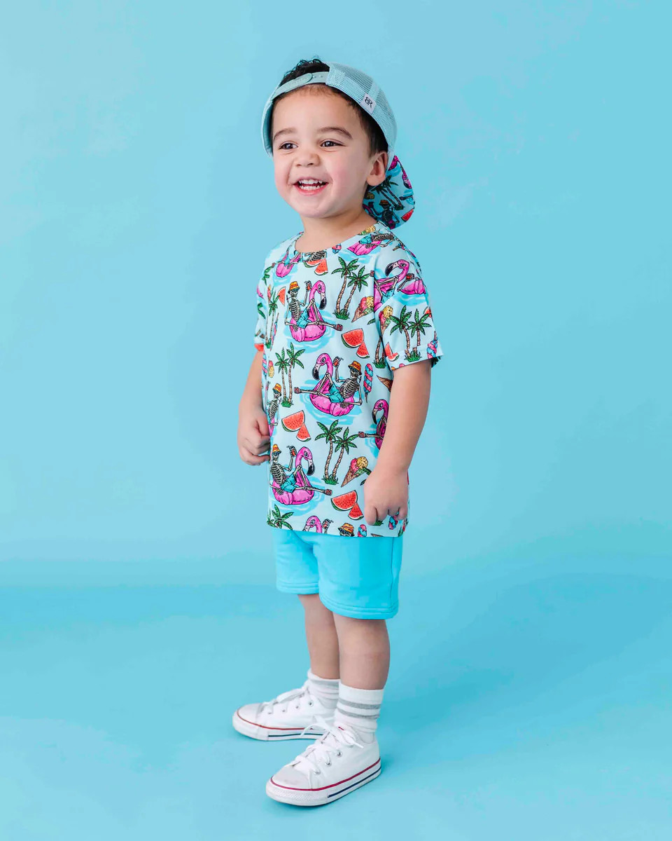 Bone Chillin T-Shirt & Shorts Set | Bums & Roses
