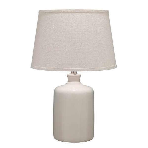 Alden Décor Cream Milk Jug Table Lamp with Tapered Lamp Shade - Overstock - 18136556 | Bed Bath & Beyond