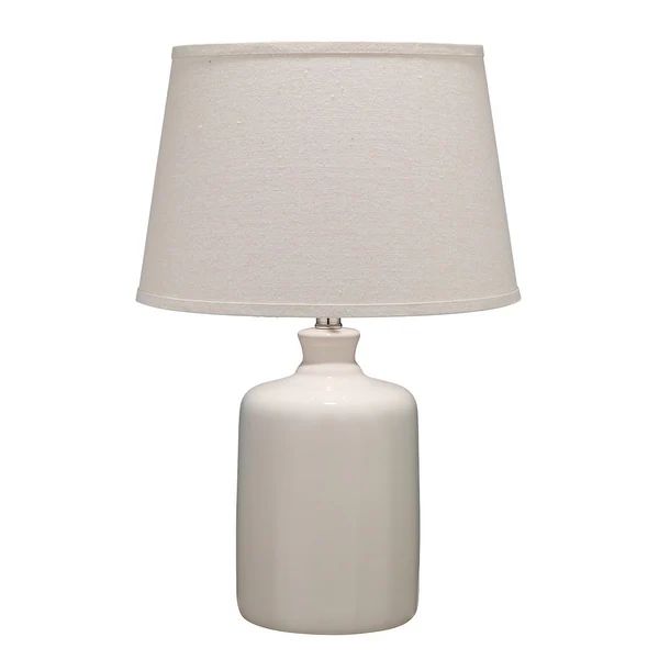 Alden Décor Cream Milk Jug Table Lamp with Tapered Lamp Shade - Overstock - 18136556 | Bed Bath & Beyond